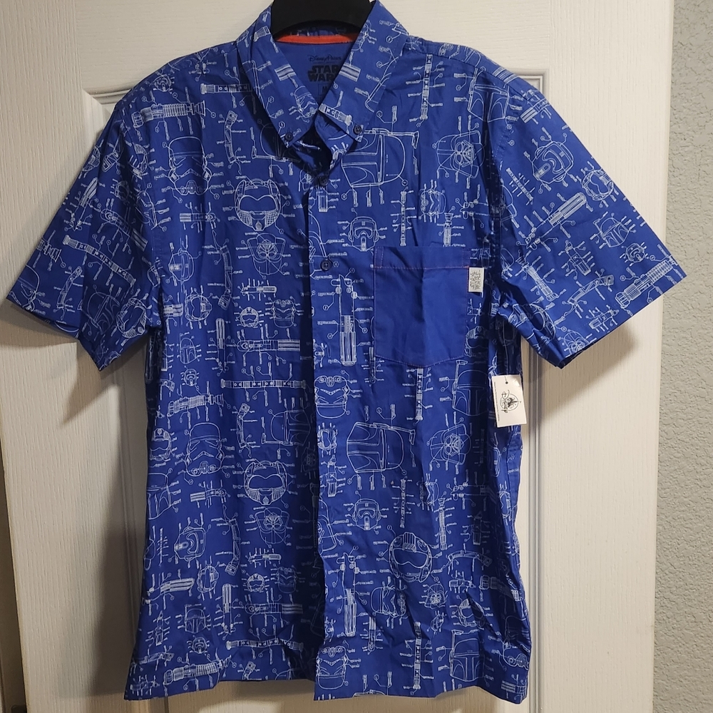 Disney Parks Star Wars Button Shirt